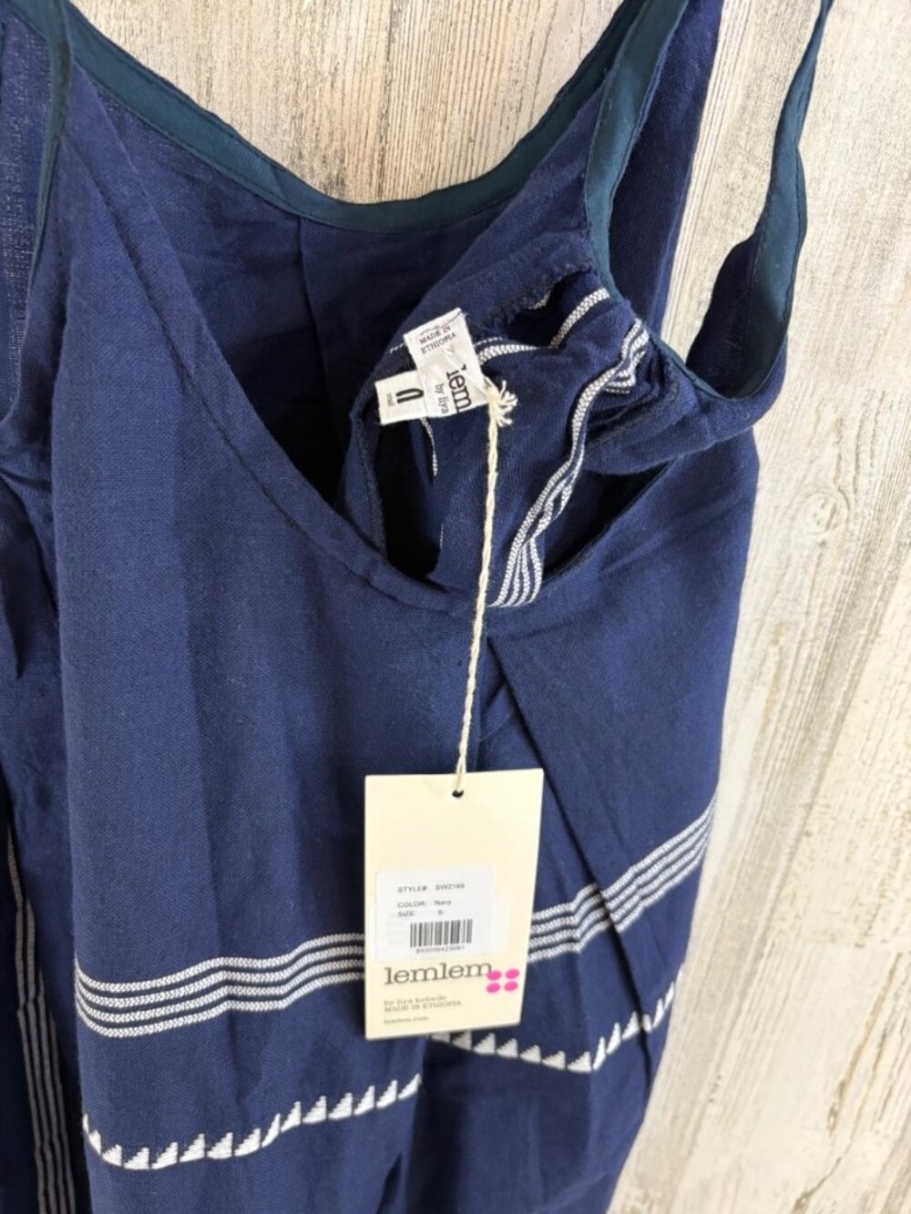 LEMLEM Nia Sz S Nunu Navy Midi Slip Dress NWT - Picture 9 of 15